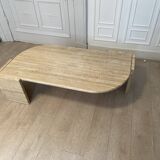 Drop of water coffee table in travertine, 1970