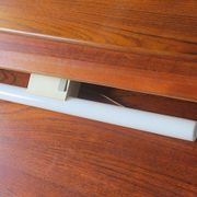 Pair of Danish teak shelves with wall lights, 1960s