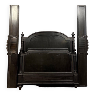Napoleon III period center bed in lacquered wood circa 1850