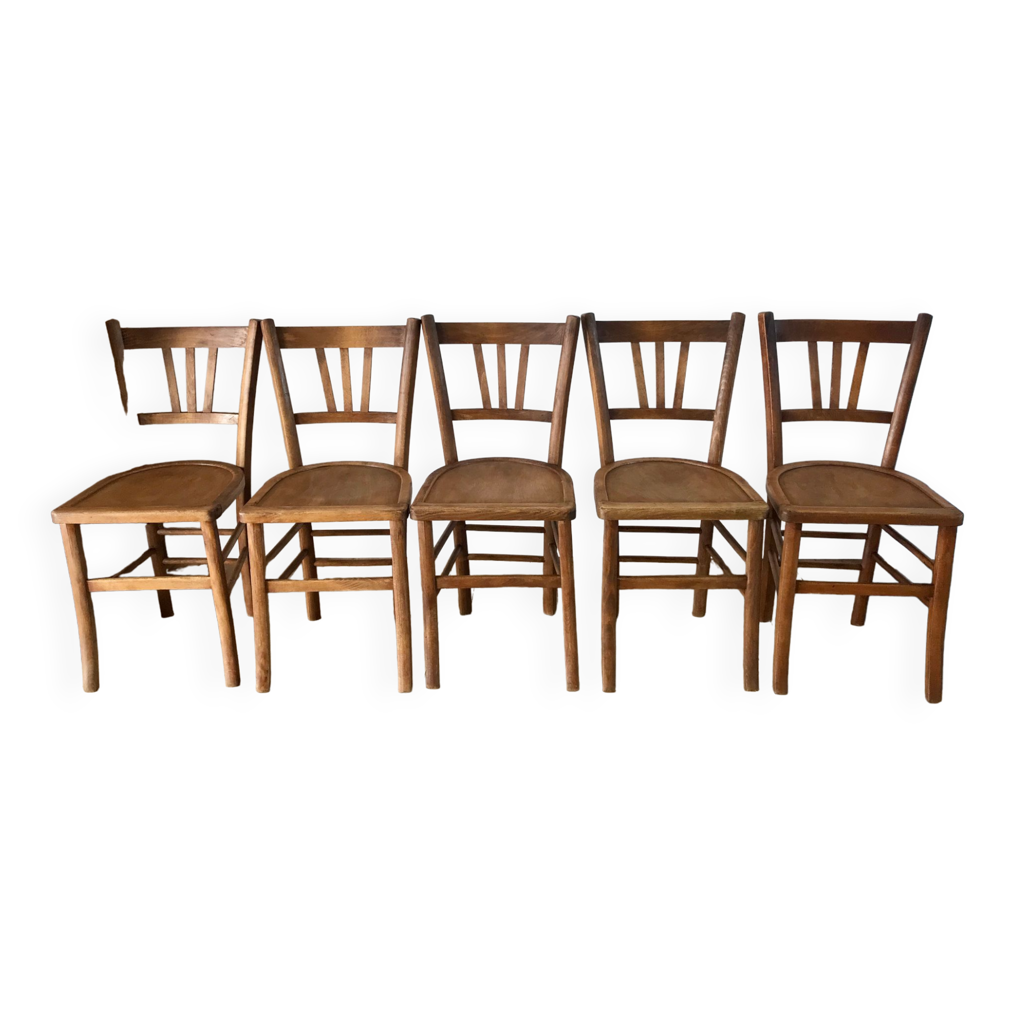 Set of 5 Luterma bistro chairs 50s