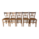 Set of 5 Luterma bistro chairs 50s