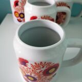 Porcelain beer mugs