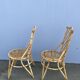 Chaises en rotin  à croisillons
