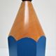 Lamp foot pencil solid wood vintage blue 80s