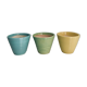 Set of 3 flower pots 50s