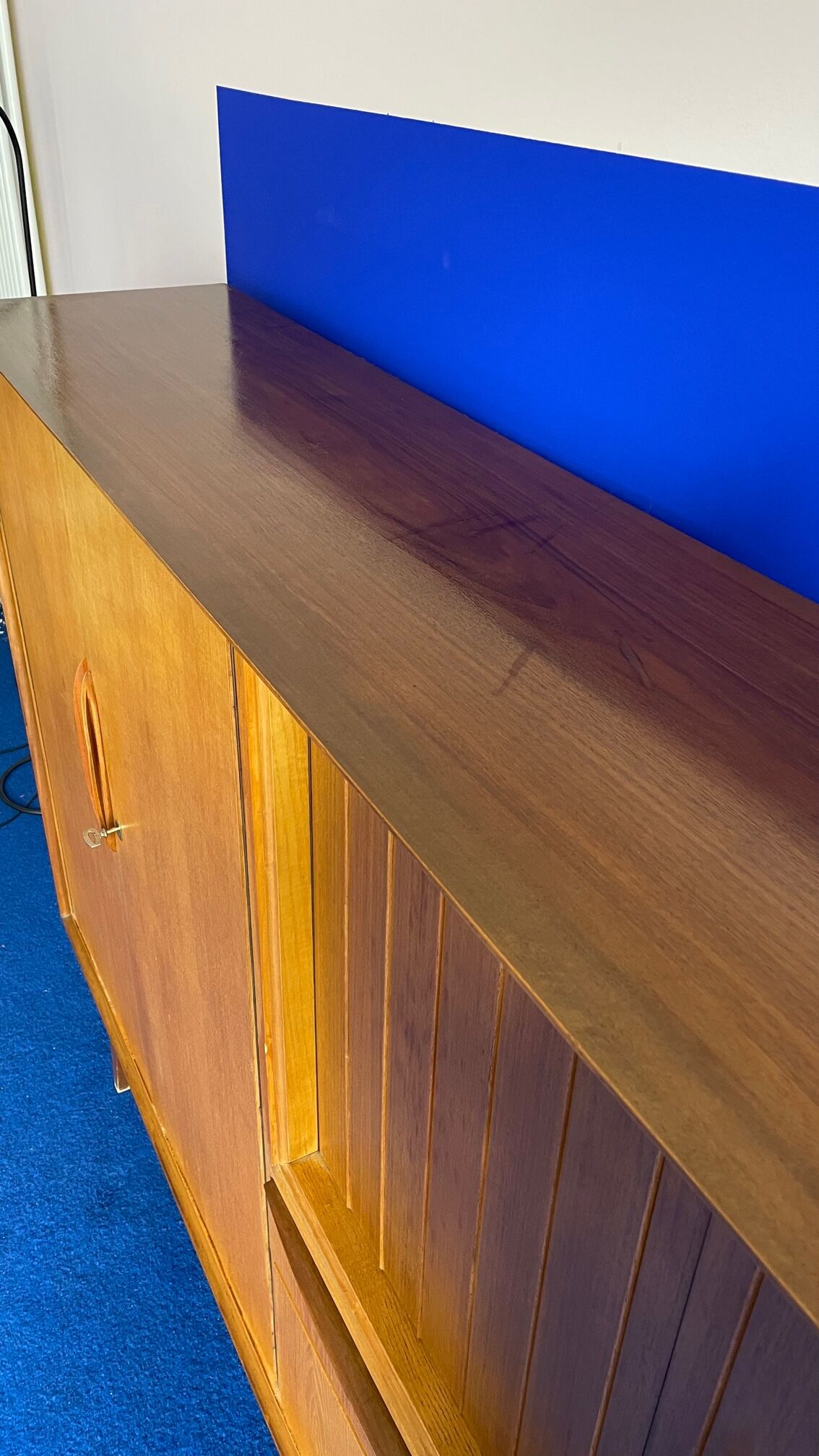 Highboard, living room furniture teak 60s vintage Danish