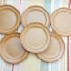 Speckled stoneware dessert plate