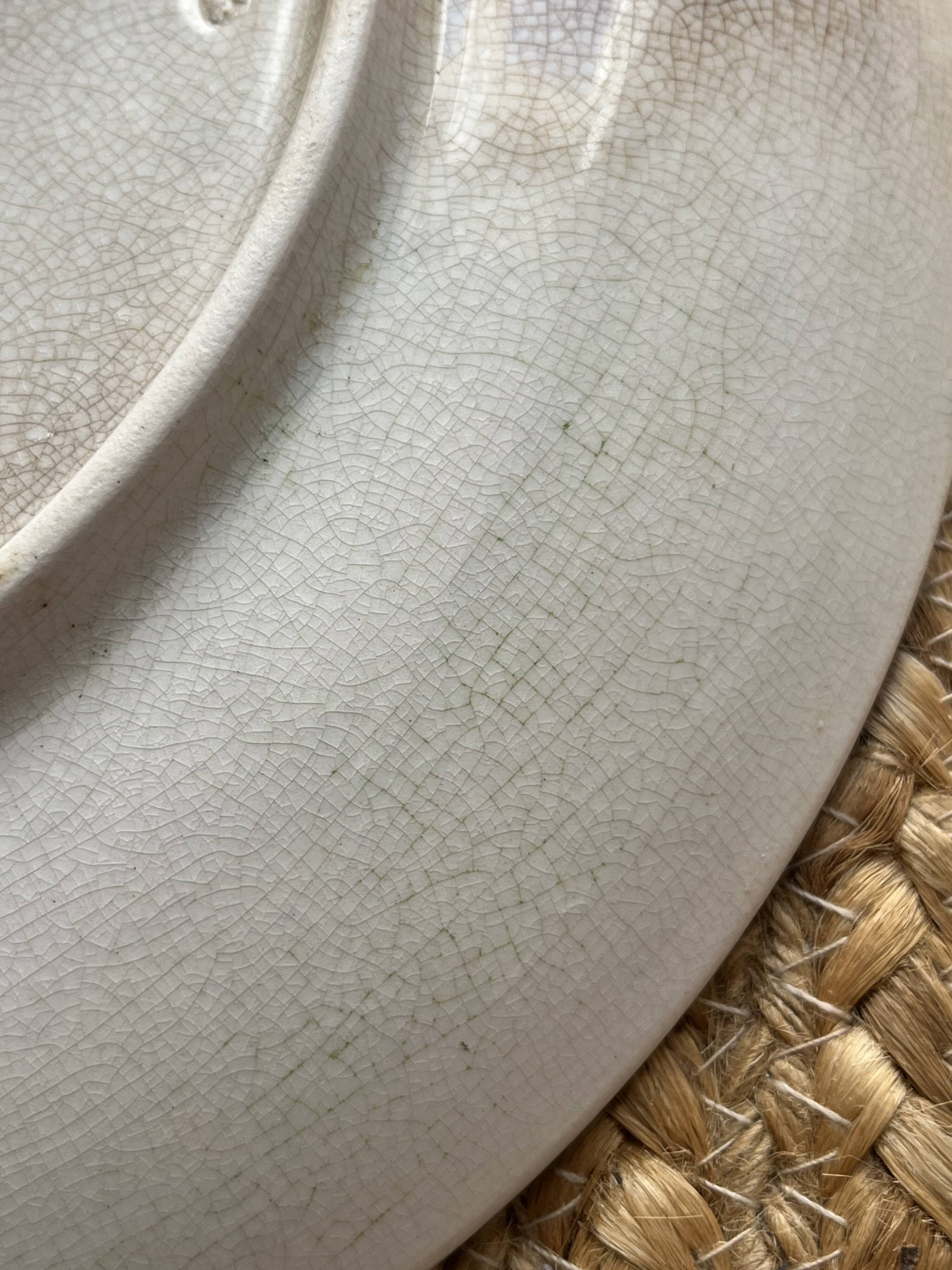 Majolica plate Art Nouveau