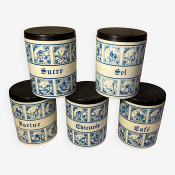 Suite de 5 pots des années 1960/1970