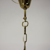 Glass hanging lamp Kamenicky Senov, 1970