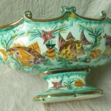 Gardener in ceramic cerart monaco aquatic decoration vintage fish