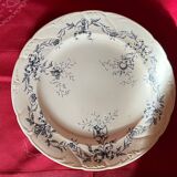assiette plate W.A.A and co XIX eme