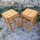 Pair of stools. Vintage