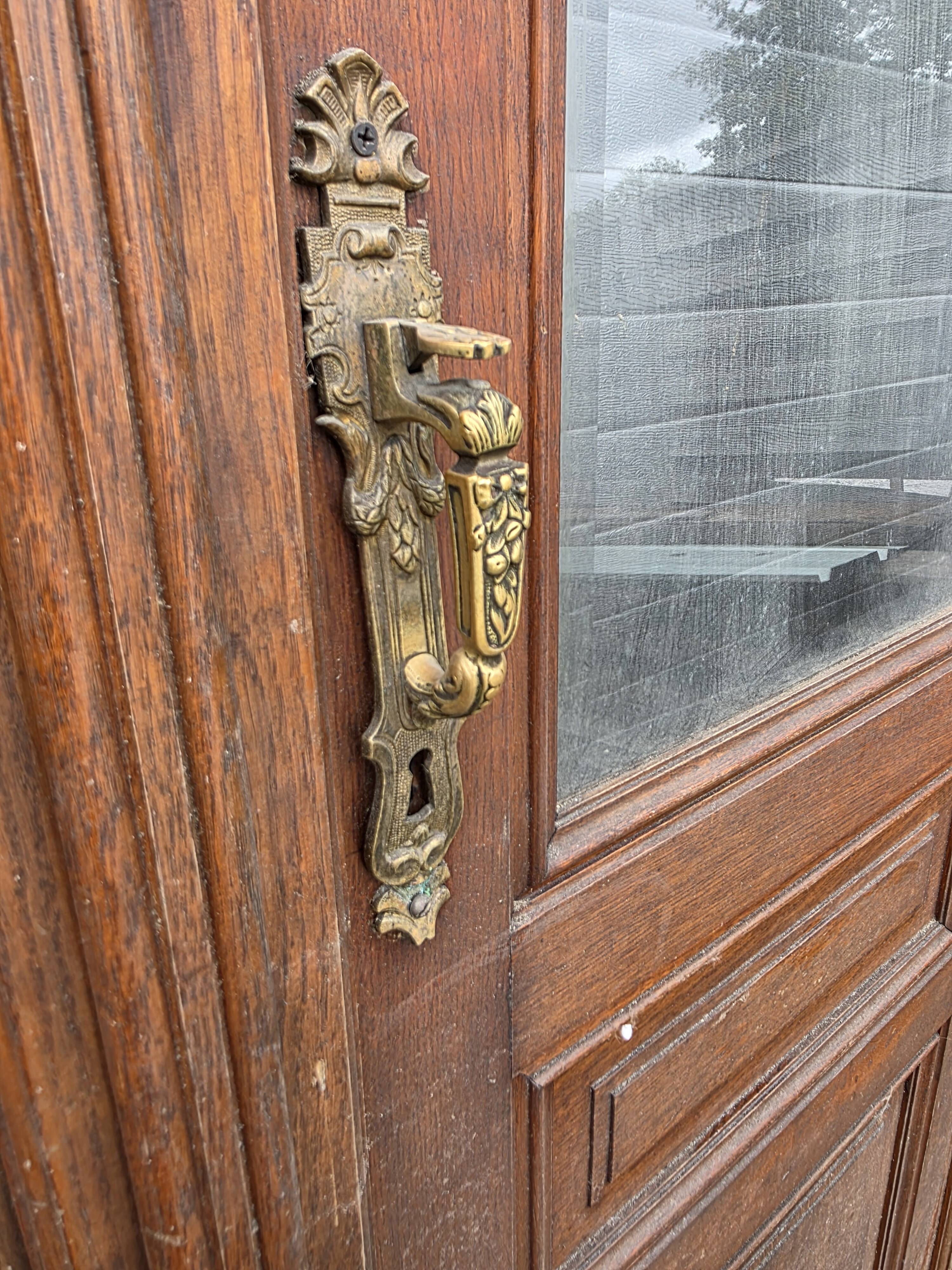 6 solid oak partition doors, 277cm in height (exceptional model)