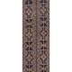 Vintage Turkish hallway rug 58x667 cm