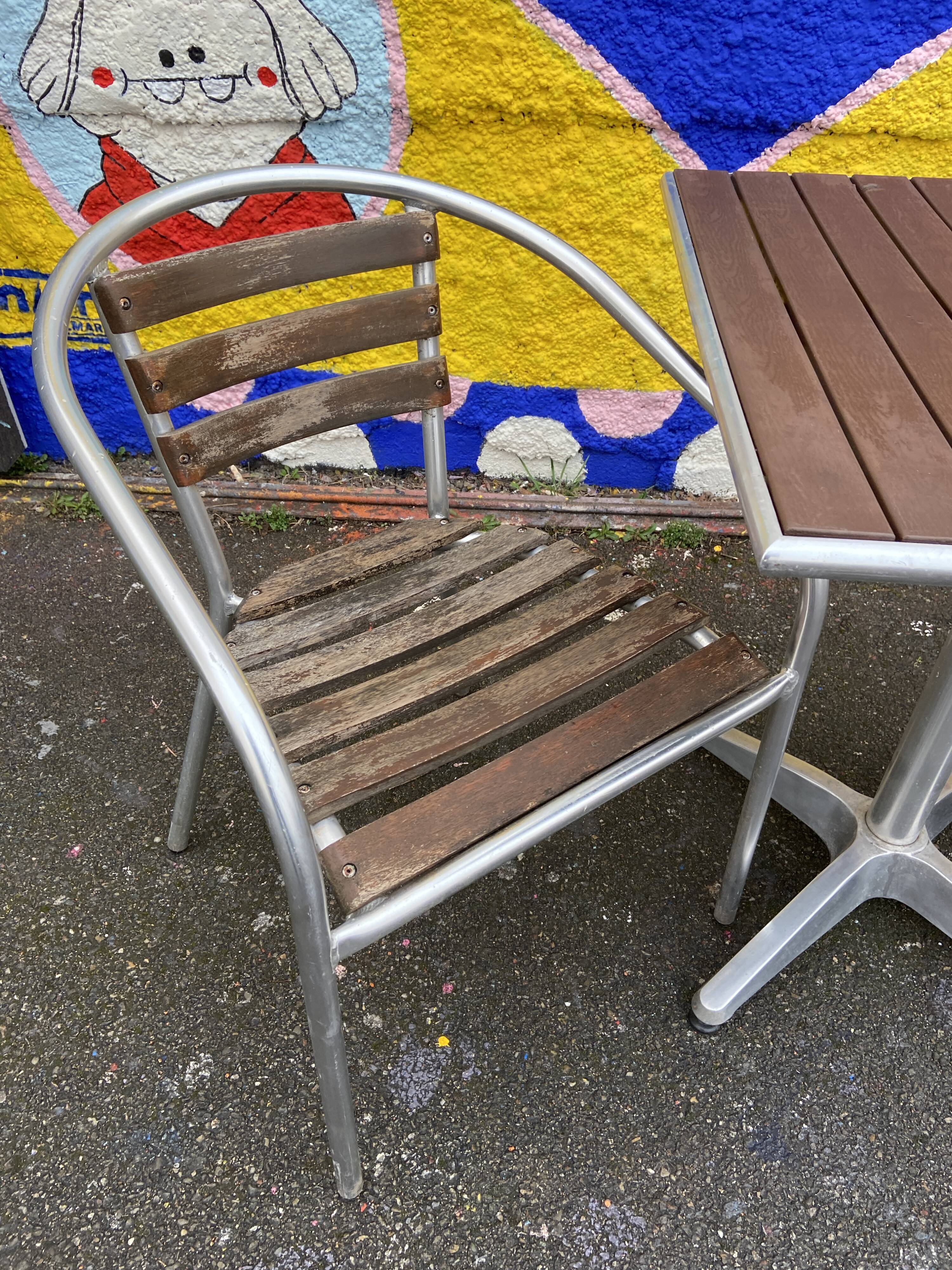 Parisian coffee set bistro vintage terrace 1980s
