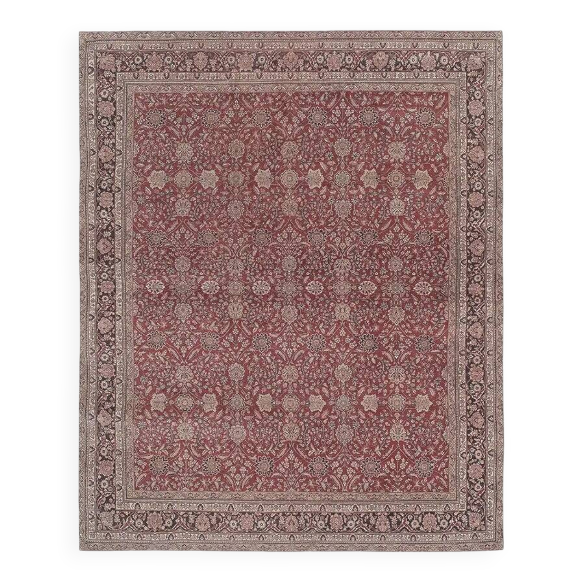 Vintage Turkish Oushak rug 242x296 cm