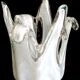 Murano splash vase with golden sequins