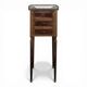 Louis XVI style mahogany bedside table