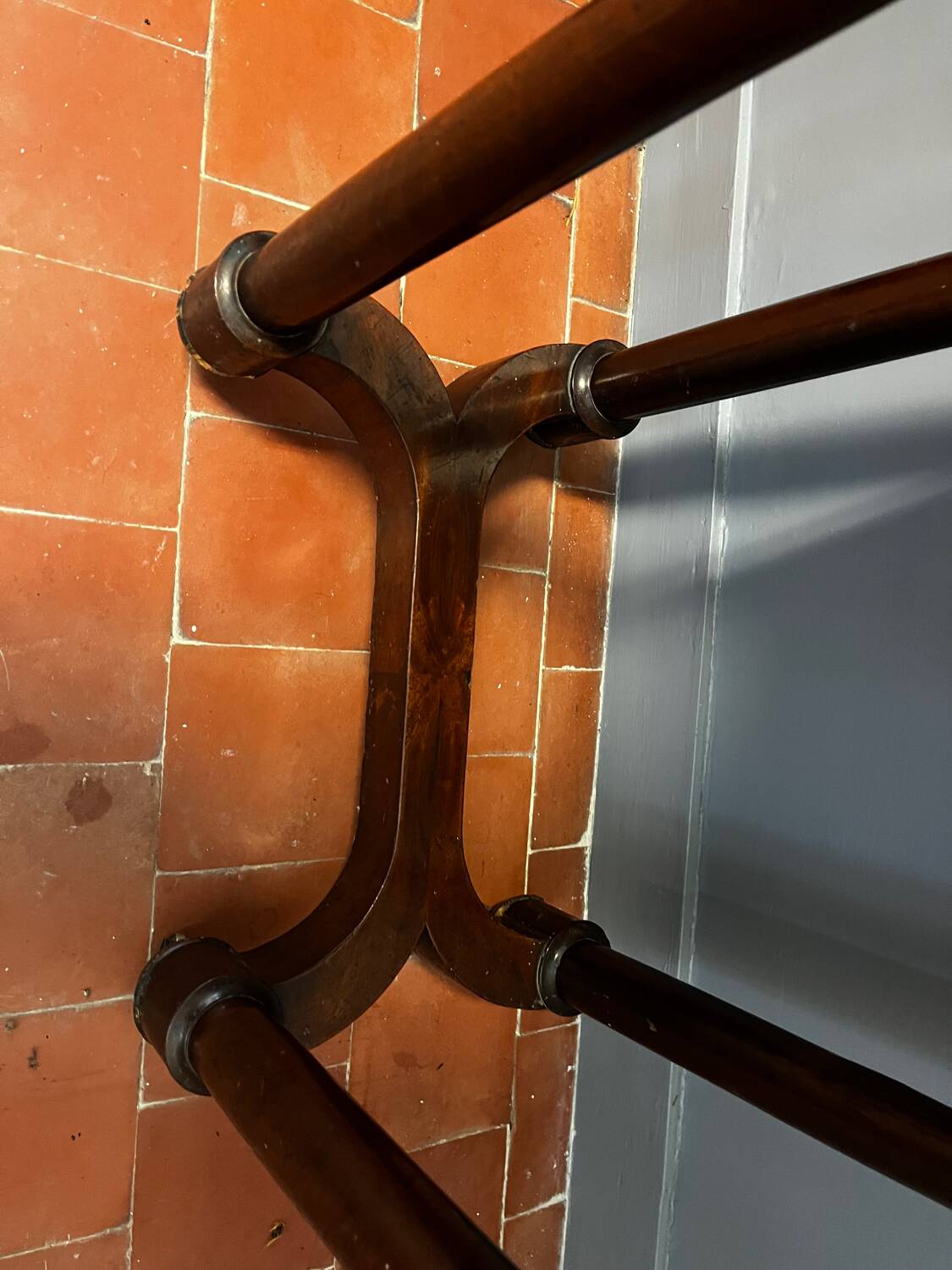 Empire period mahogany workbench