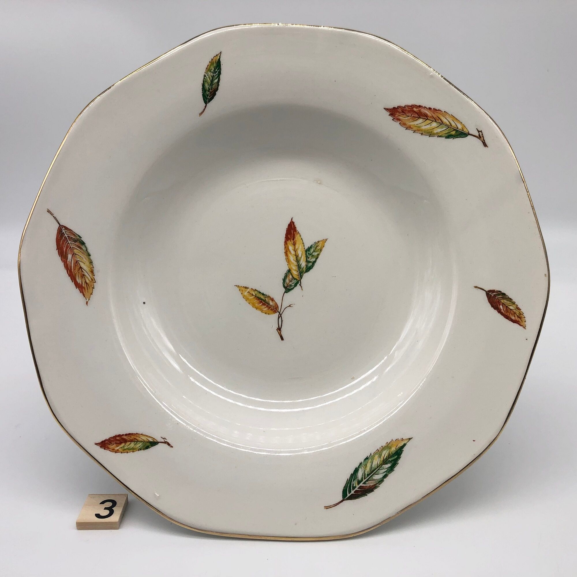 Set of 6 hollow plates "Digoin Sarreguemines / Nemours model"