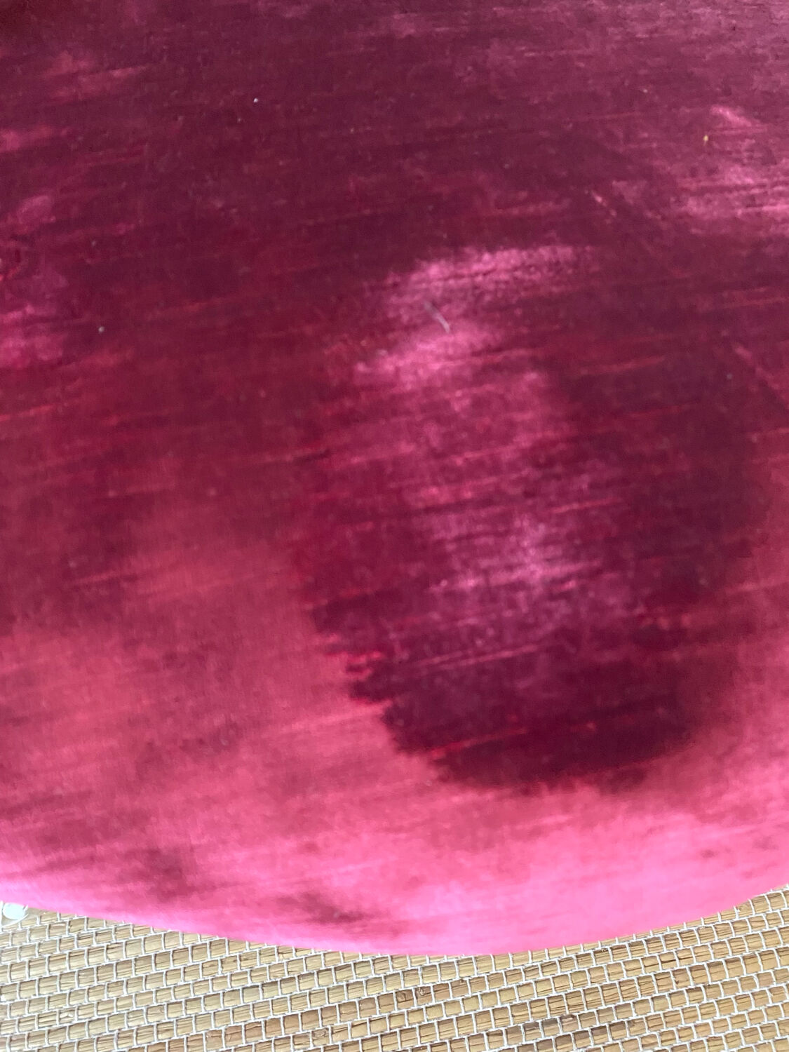 Pair of Louis XV style upholstered velvet armchairs