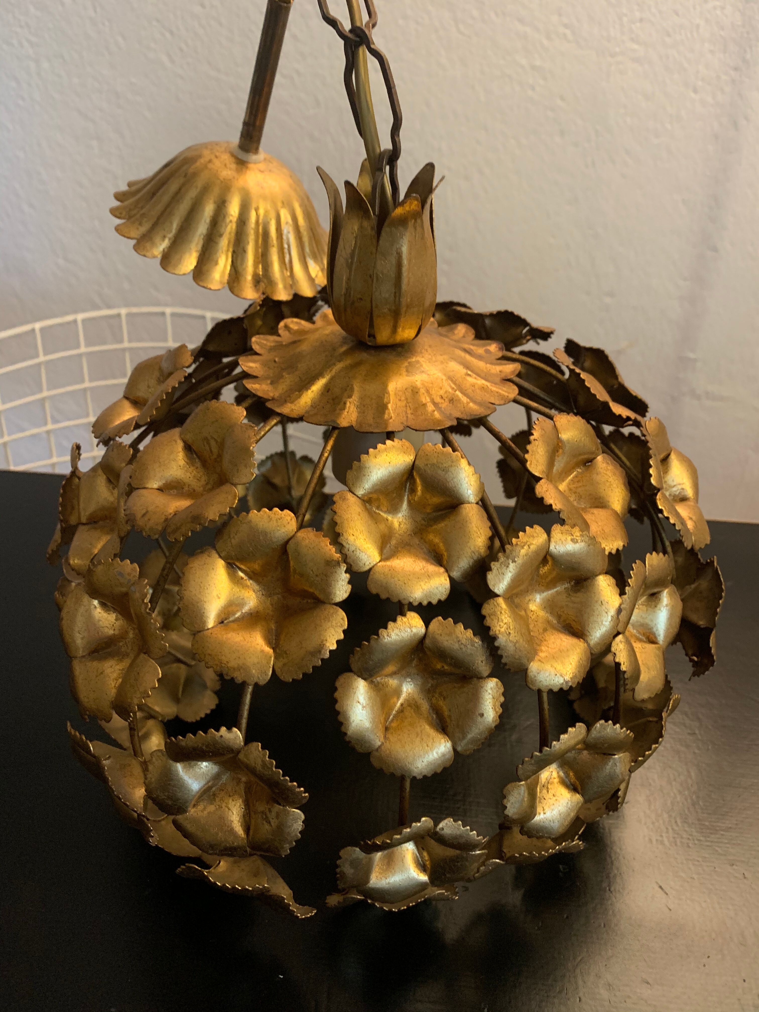 Vintage brass suspension