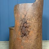 Old Swedish painted wooden trunk chair