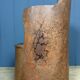 Old Swedish painted wooden trunk chair