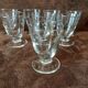 Set of 8 original digestif glasses