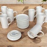 Service à café moderniste en porcelaine Schmid Design Tack - 1959