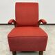 Red Art Deco lounge chairs