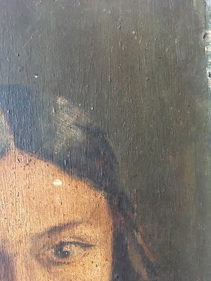 Portrait huile jeune fille