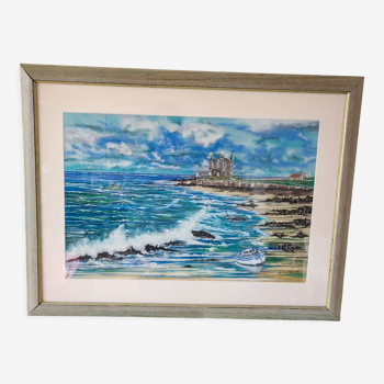 Pastel Quiberon signed