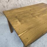 Vintage farmhouse coffee table made of solid wood.
