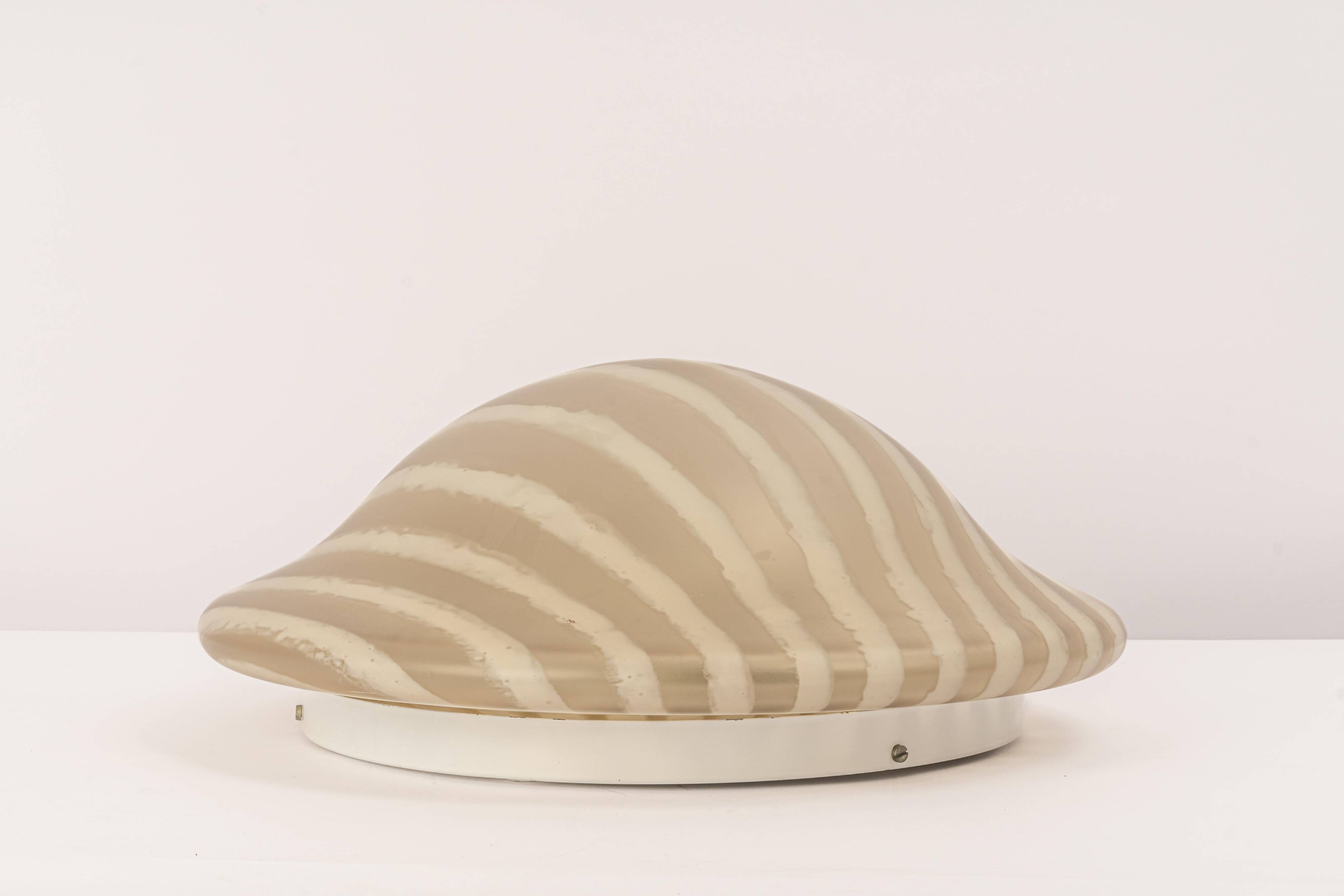 glass ceiling lights by Peill & Putzler, Germany, 1970s.