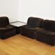 Armchairs Emmetre with Table by Guido Fareschini for Mariani, 1970s, Set of 4
