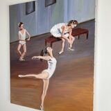 Tableau R. Clément – Ballet Dancers – Backstage – 50×61 cm
