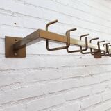 Bony 1980s metal wall coat rack
