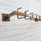 Bony 1980s metal wall coat rack
