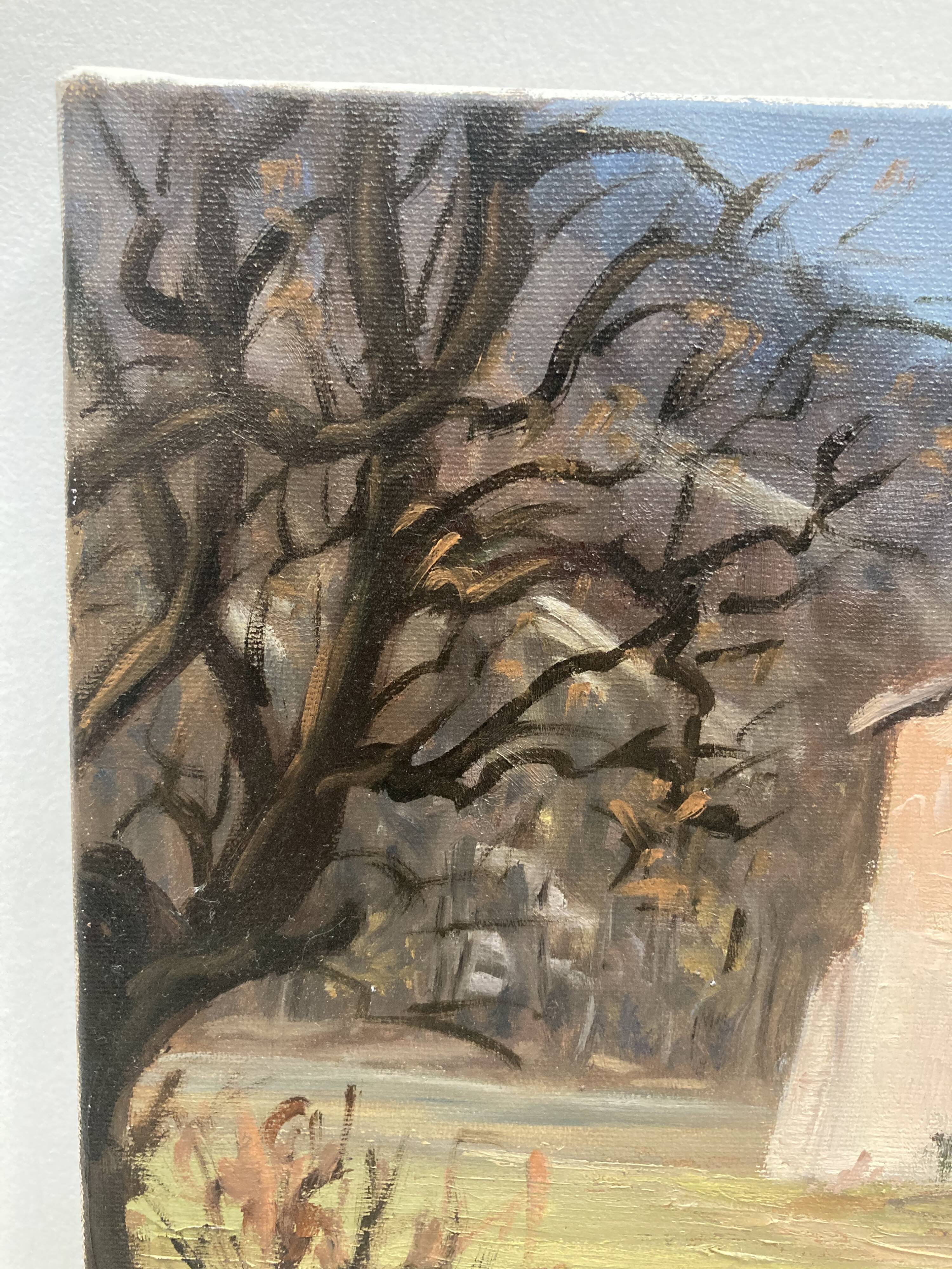 Landscape painting signed