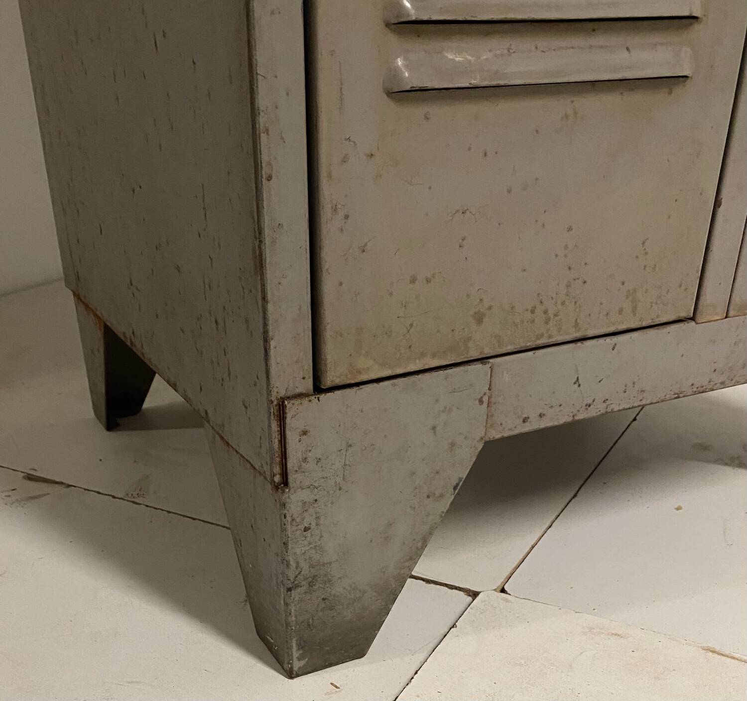 Industrial metal locker room
