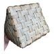 Corbeille osier beige vert