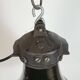 Industrial Black Enamel Bauhaus Pendant Lamp, 1930s