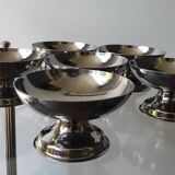 6 stainless steel ice cream cups