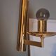 Wall lights (1 pair) brass glass