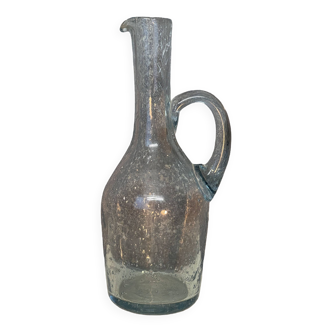 Small bubble glass jug