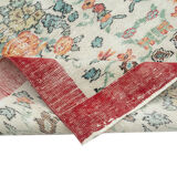 Handmade antique oriental beige rug 188 cm x 295 cm