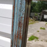 Old Burmese teak mirror 140x80cm