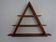 Triangular Teak Wall Shelf, Denmark, 1970s